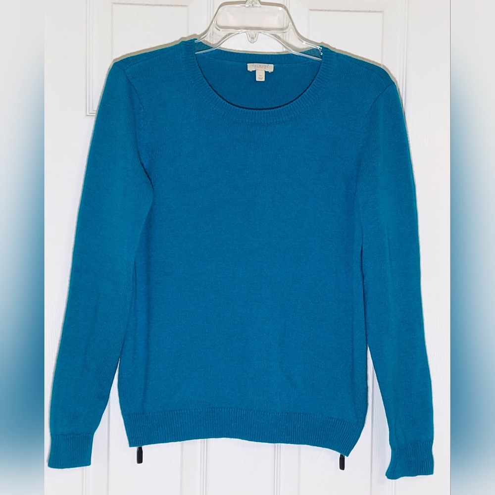 TALBOTS | SP Aqua Lightweight Nylon/Wool/Acrylic Blend Sweater